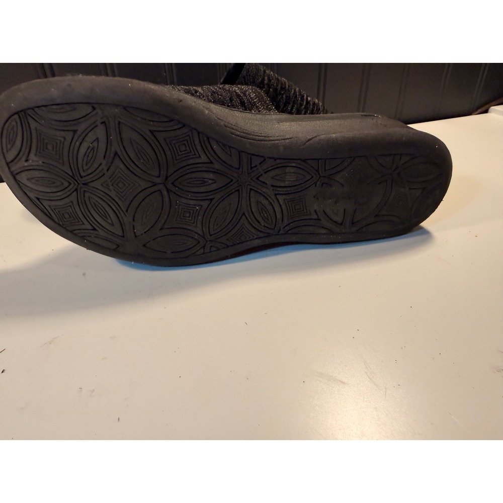 Skechers Luxe Foam Black Marl Knit Wedge Slide Sandals 16327 Womens Size 8 - Picture 9 of 13